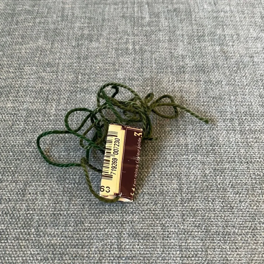 Green Needlepoint Thread Yarn
